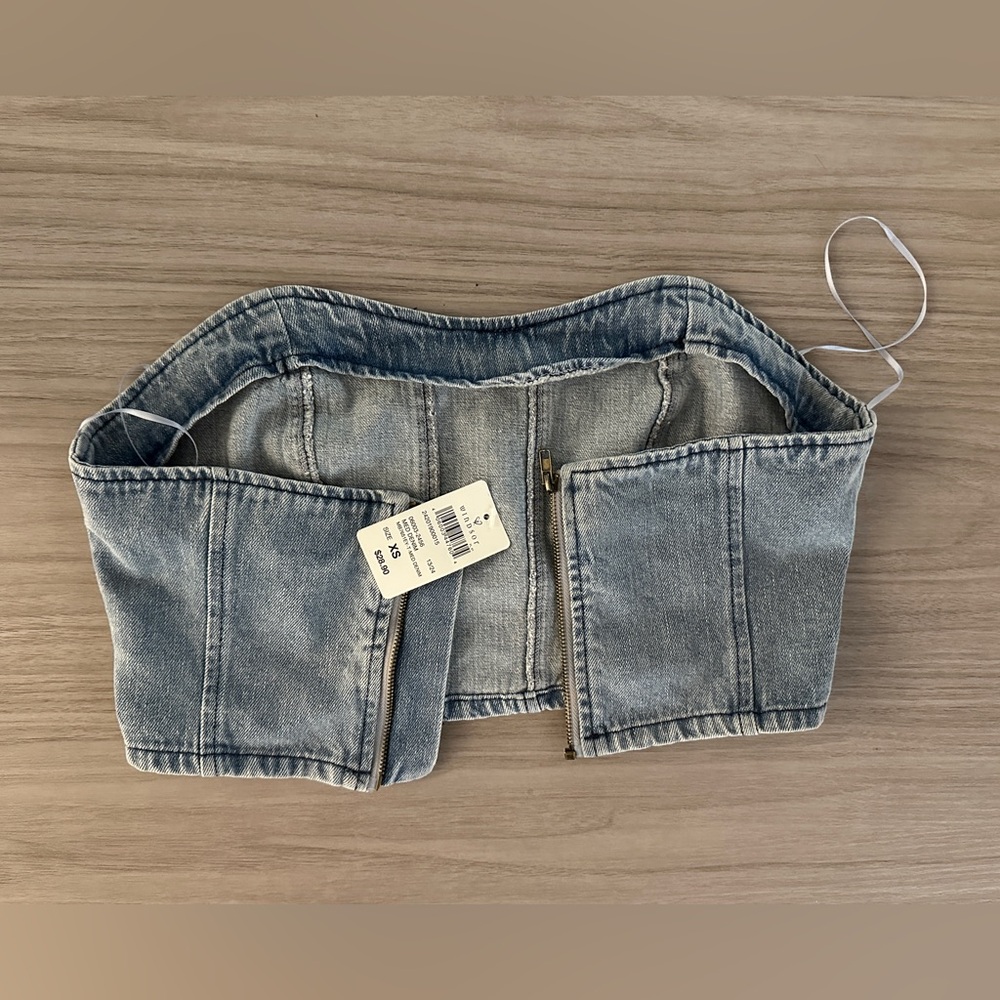 Windsor Denim Crop Top NWTS - Picture 11 of 11